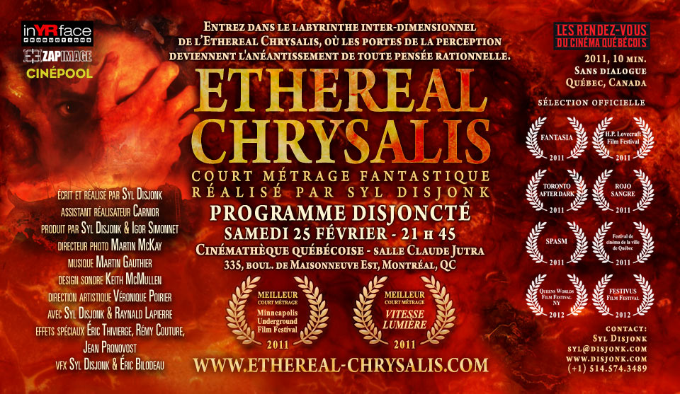 Ethereal Chrysalis de Syl Disjonk dans le Programme Disjoncté des Rendez-vous du cinéma québécois 