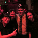 Gwen and Brian Callahan (HP Lovecraft Film Festival organizers), Andrew Migliore (festival founder) and Syl Disjonk